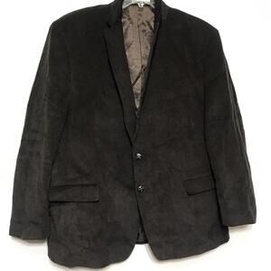 Chaps Corduroy Elbow Patches Blazer Mens 42 R Sport Coat Jacket 2 Button Brown